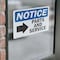 Signmission Parts And Service (Right Arrow) Sign With Symbol, 5 in W x Rectangle, Vinyl Decal OS-2PACK-NS-D-35-L-17136 - alternate 5